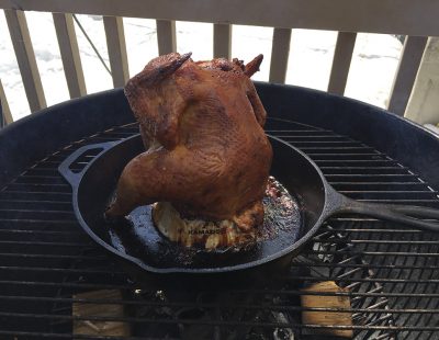 Beer can chicken